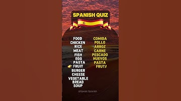 Spanish Quiz : How many you can answer? #learnspanish #quiz #spanishquiz #spanishlearner