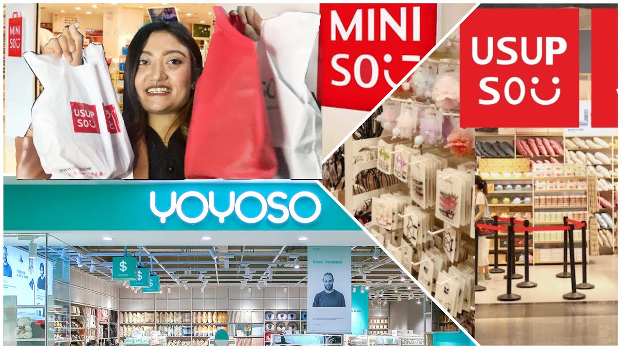 Miniso Yoyoso Usupso Haul Haul video huge miniso haul YouTube