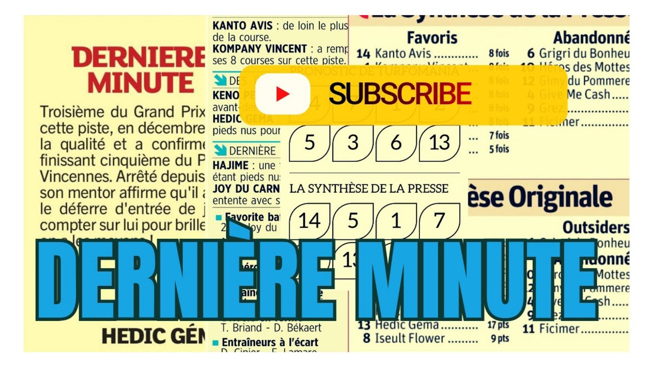 PARISIEN TIERCÉ MAGAZINE ROI DU TIERCÉ TURFOMANIA DERNIÈRE MINUTE PYRAMIDE DES CHANCES DU 26.02.26