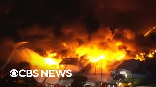 UPS plane crashes in Louisville, sparking massive fire