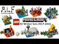 All Lego Minecraft Sets Winter 2017-2018 - Lego Speed Build Review