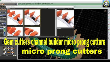 Gem cutters channel builder micro prong cutters gemvision matrix 9 #rhino #matrix #cad #jewellery