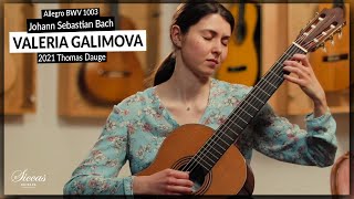 Valeria Galimova plays Allegro BWV 1003 by Johann Sebastian Bach on a 2021 Thomas Dauge