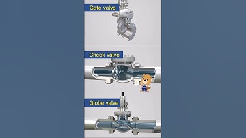 Gate valve, check valve, globe valve valve working principle