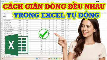 Cách giãn dòng đều nhau trong Excel tự động siêu đơn giản