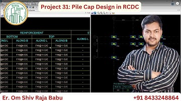 Project 31: Pile Cap Design in RCDC || Structural Design of G+2 Residential Building in STAAD Pro