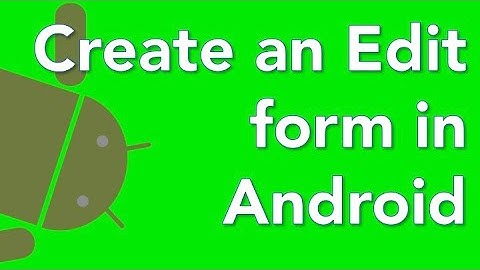 Android App Tutorial Custom List Adapter  12 edit person