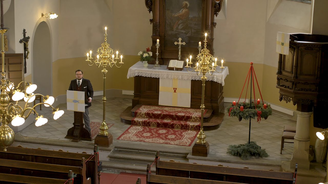 Weihnachtsandacht 2020 in Stenn mit Vikar Matthäus