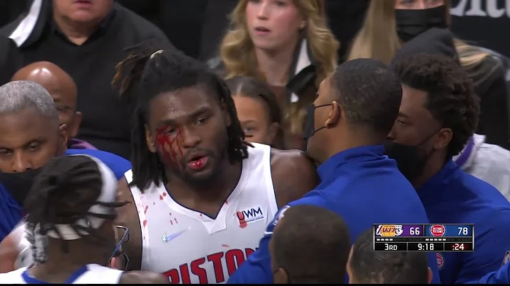 LEBRON JAMES & ISIAH STEWART FULL FIGHT (BLOOD & E...