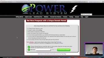 Power Lead System - Buying A Domain Name