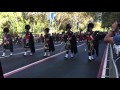 Anzac Day 2016 - Sydney CBD - Mass Bagpipes marching down Elizabeth Street