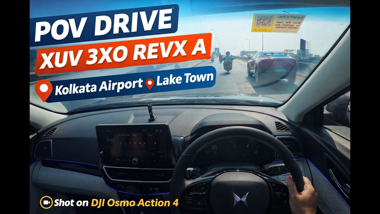 POV Drive: XUV 3XO RevX A | Kolkata Airport to Lake Town 🚗🔥