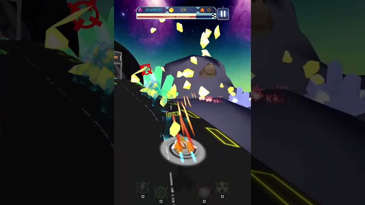 Space Runner 2600 for iPhone / iPad - Intro/Tutorial Level Gameplay