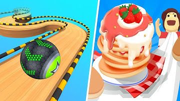 Pancake Run | Going Balls - All Level Gameplay Android,iOS - NEW BIG APK UPDATE