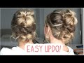 5 minute easy bun updo for any occasion short medium and long  hairstyles