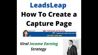 Details How To Create a LeadsLeap Capture Page Update