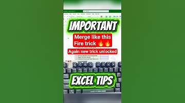 Merge cells | instant trick | excel | excel tips #shortsfeed #shorts #trending #excel