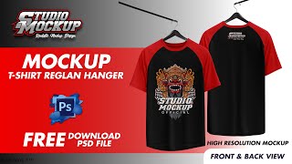Mockup Reglan Tshirt | Free Download Mockup | Tshirt Mockup PSD Mockup Reglan Tshirt | Free Download Mockup | Tshirt Mockup PSD