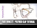 Faux howlite - polymer clay tutorial