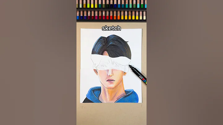 Subscribe Or Else… 👀 Ripping My Drawing Of JINU From KPOP DEMON HUNTERS?✨#art #drawing #shorts