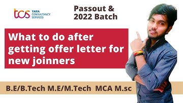 TCS | What to do After Getting Offer Letter |  #tcs #tcser