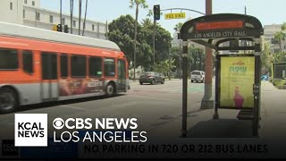Los Angeles to start ticketing cars parked in bus lanes starting Monday