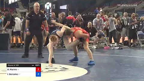 120 Lbs Round Of 128 - A.j. Marino, Texas Vs Israel Gonzalez, Utah 951a