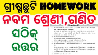 class 9 math / summer vacation holiday homework 2024