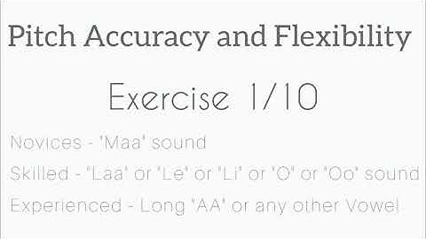 Pitch Accuracy and Flexibility | Vocal Exercises