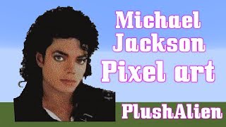 Minecraft Pixel Art SpeedBuild | Michael Jackson