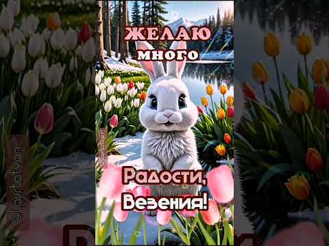 #музыкальная #открытка #доброеутро #март2025 #воскресенье 🍵🌷🌷🌷❤️