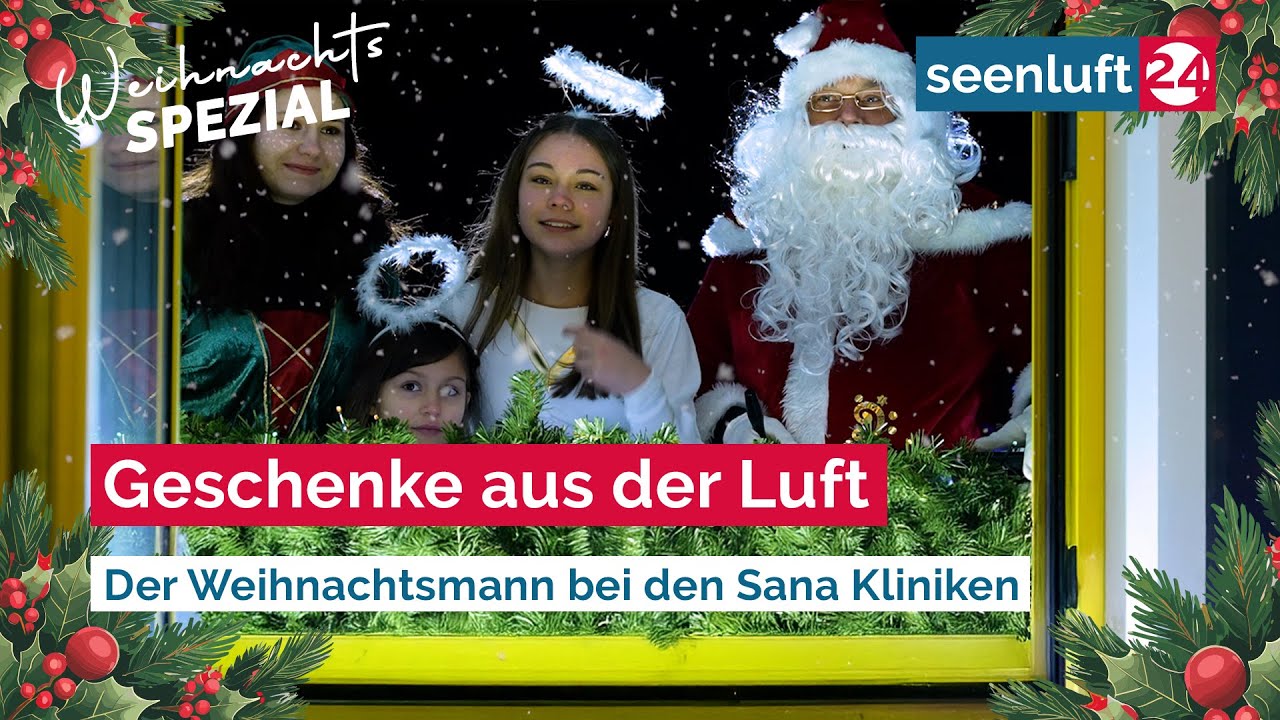 Bärtig mit Blaulicht und Martinshorn zur Bescherung