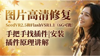 【ComfyUI】图片4K高清修复 FlashVSR1.1 SeedVR2.5 插件原理 如何找插件 安装插件 讲解