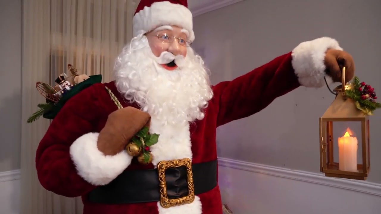 Père Noël En Carton Grand Format – Décoration Festive à Poser, 180 Cm - 8