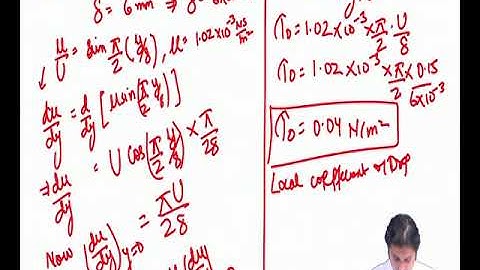 Lecture 21: Boundary Layer Theory (Contd.)