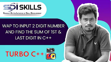 Wap to input 2 digit number and find the sum of 1st & last digit in C++