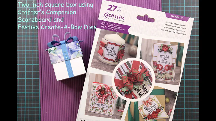 Two inch square gift box using the Crafter's Compa...