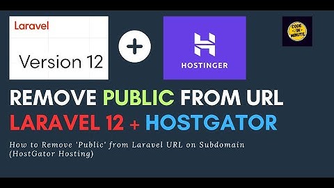 Remove public from Laravel 12 URL | Hostinger Subdomain Setup Tutorial #laravel12 #hostinger