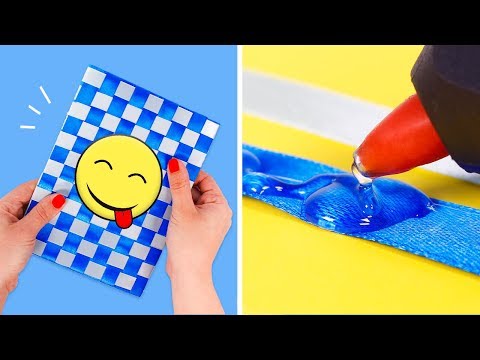 DECORATE YOUR NOTEBOOK 😁📘 DIY in Easy Crafts for Kids ✂📏