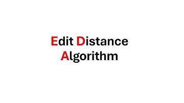 Edit Distance Algorithm Tutorial