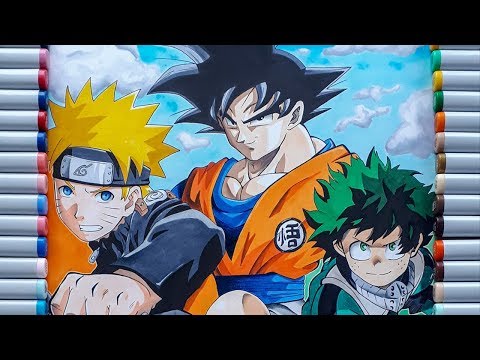 Speed Line Art Naruto Goku And Luffy [ Naruto Shippuden Dragon ball Super  One Piece ] 