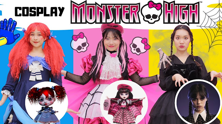 CÔNG CHÚA BIẾN HÌNH MA CÀ RỒNG MONSTER HIGH - Đại chiến Tiktok dance giữa Wednesday & Poppy Playtime