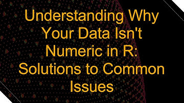 Understanding Why Your Data Isn