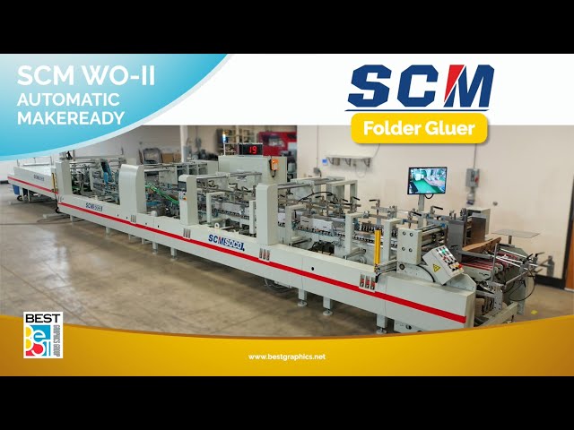 SCM WO Series Folder Gluer — Best Graphics USA