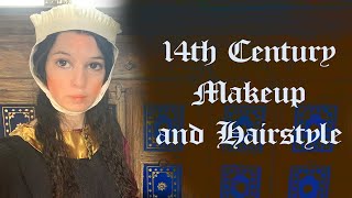 14th Century Medieval Makeup and Hairstyle - Codex Manesse Historical Cosplay Look