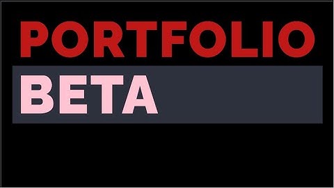 How to Calculate Portfolio Beta?
