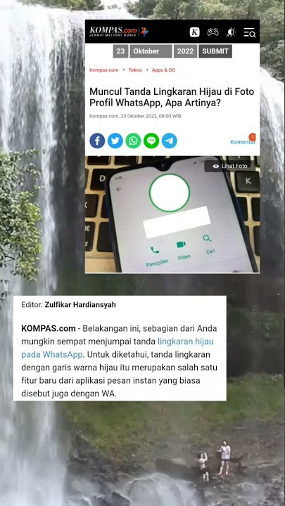 Lingkaran Hijau Pada Profil WhatsApp #shorts