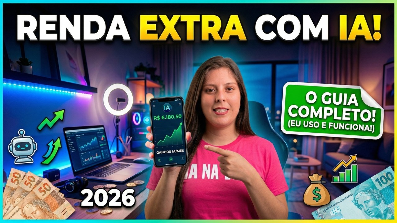 Renda extra com IA: 5 caminhos sérios em 2026