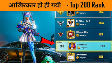 🔥 Finally 200 Rank Done in BGMI conqueror Rank Push - BandooKbaaz