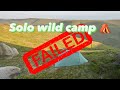 Solo wild camp fail bagging ethels in the peak district